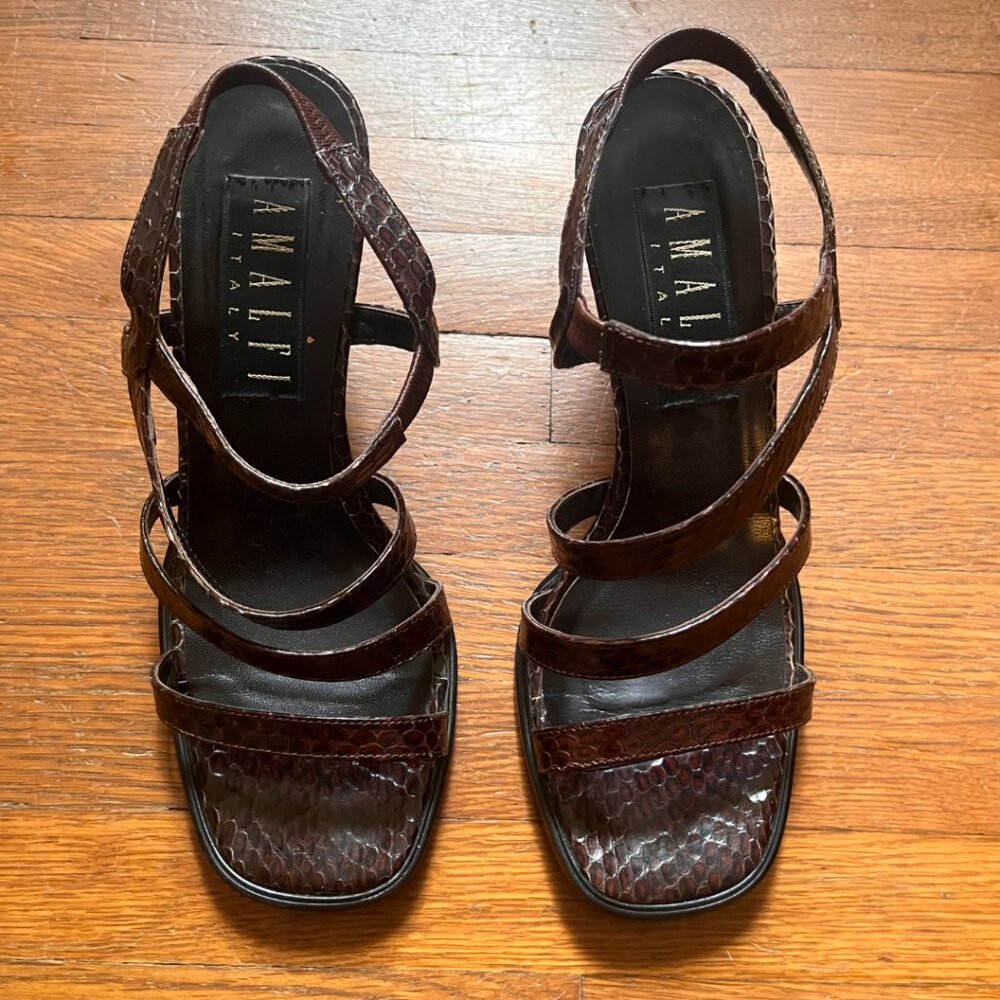 Vintage Amalfi Sandal kitten heels